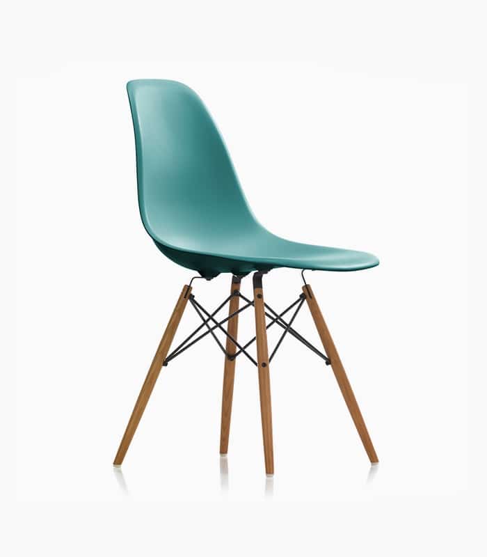 Eames plastic side chair - Blue, M