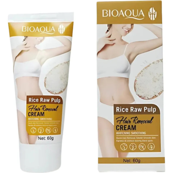 Crema Depiladora De Arroz Bioaqua *60g