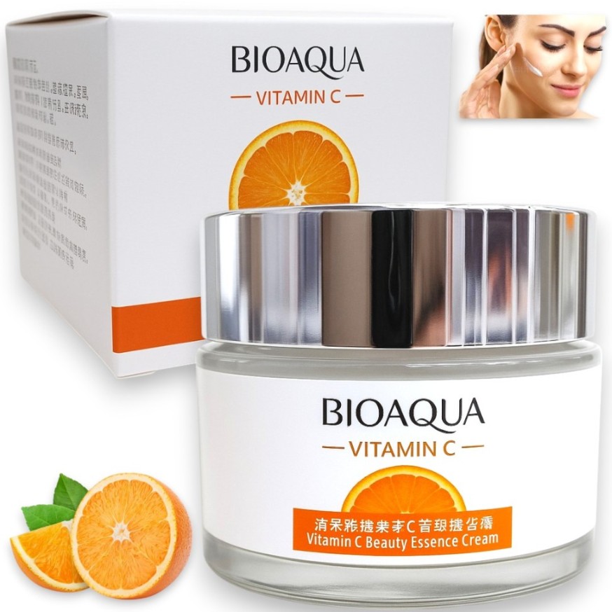 -OUqNfzqXjVNUVP25x-e Crema Hidratante Con Vitamina C Bioaqua * 50g - Image 1