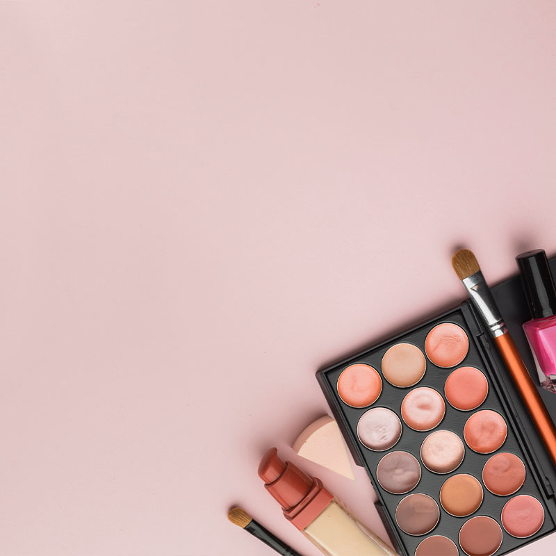 categoría maquillaje y línea cosmética